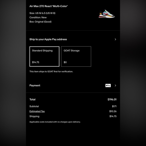 🩷✨LIKE NEW 2020 AIR MAX 270 REACT MULTICOLOR - SIZE 6.5✨🩷 - Picture 7 of 16